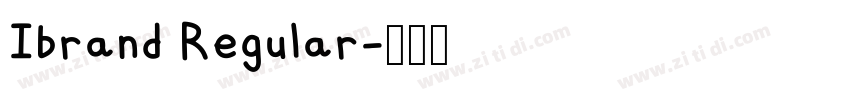 Ibrand Regular字体转换
